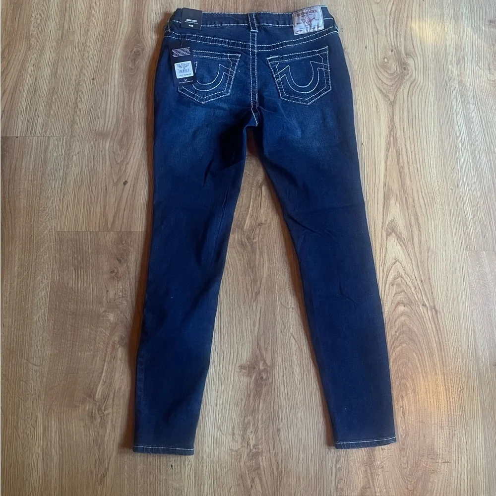 NWT True Religion Jennie Curvy Mid Rise Super Skinny Jeans - Picture 6 of 8